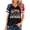 BlackAW0520&13, variant on 1776-2026 250 Anniversary USA Shirts Flag Print V Neck T Shirts for Women Short Sleeve Celebration Freedom Patriotic 4th of July Shirt Women Blue M