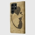 thumbnail image 4 of For Samsung Galaxy S23 Ultra 5G 6.8" Cat Patterned Embossed Strong Magnetic Attachment/Closure, Card Slots/Pocket, PU Leather Flip Wallet Case ﻿,Brown,For Galaxy S23 Ultra 5G, 4 of 8