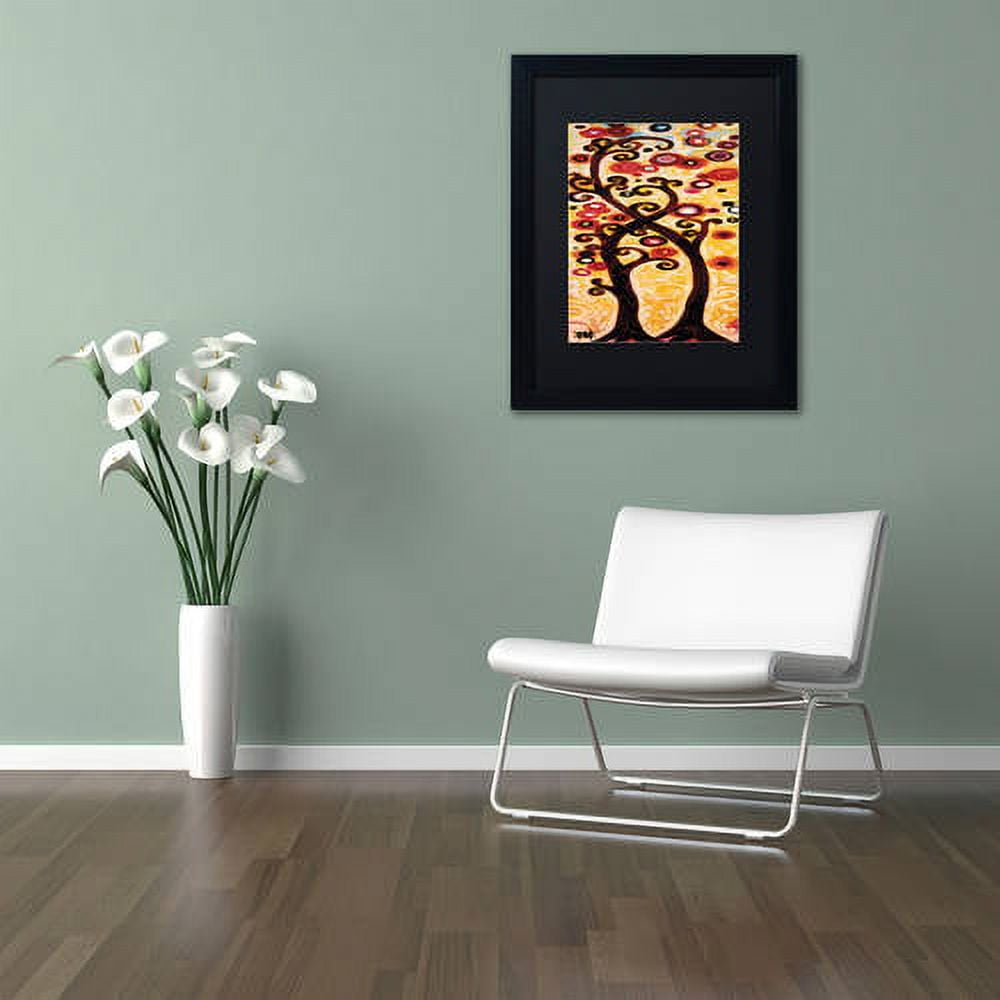 Trademark Fine Art "12" Canvas Art by Natasha Wescoat, Black Matte, Black Frame