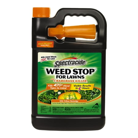 Spectracide Weed Stop for Lawns Plus Crabgrass Killer, Ready-to-Use Weed Killer, 1 Gallon