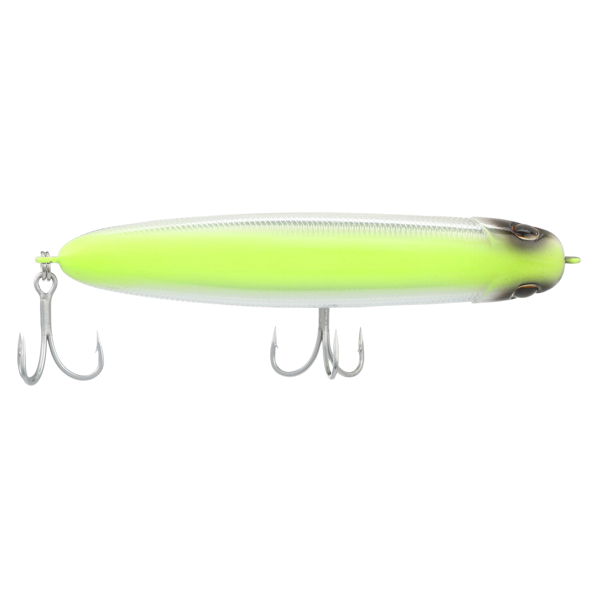 Berkley Drift Walker Saltwater, 3.5 in, Topwater Baits, Chrome/Chartreuse (1 Count)