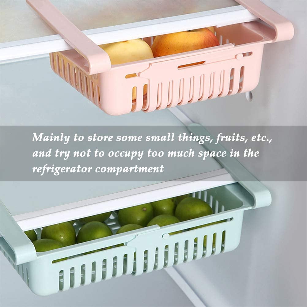 4Pcs Retractable Drawer Organizer Ideal For Fridge, Kitchen, Pantry, Fridge