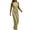 Gold, variant on Odeerbi Jumpsuits for Women 2025 Erogenous Zipper Bandage Sequins Solid Color Backless V-Neck Sleeveless Jumpsuit Claret Refer to Size Chart In Description