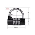 thumbnail image 3 of Cadenas à Combinaison 5 Chiffres Noir, Réinitialisable pour École, Boîte à Outils, Armoire, etc., 3 of 5