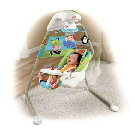 Fisher Price Discover n' Grow Baby Cradle & Swing w/ Music | W9507