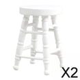 thumbnail image 1 of Sillas en miniatura CUTICAT Dollhouse Comedor Sillas Muebles escala 1/12 Mini Silla 2 piezas, 1 of 8