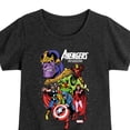 thumbnail image 3 of Marvel The Avengers - Vs Thanos - Toddler And Youth Girls Fitted Short Sleeve Graphic T-Shirt, 3 of 5
