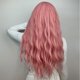 thumbnail image 4 of Peluca rosa para mujer, pelucas de pelo largo, esponjoso, ondulado y rizado para niña, pelucas sintéticas resistentes al calor para fiestas de cosplay, 4 of 5
