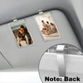 thumbnail image 3 of Car Sun Visor Photo Holder, Acrylic Magnetic Personalized Photo Holder for Adding Family or Personal Photos 4pcs,4 x Car Visor Clip,Transparent, 3 of 4