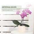 thumbnail image 4 of Phalaenopsis Orchids Leaves Artificial Latex Contact Faux Leaf,6 PCS, 4 of 6