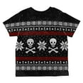 thumbnail image 2 of Ugly Christmas Sweater Pirate Skull and Crossbones All Over Toddler T Shirt Multi 6T, 2 of 2