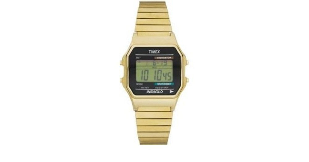 Free Shipping! Timex Men's Classic Digital Gold-Tone 34mm Casual
