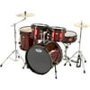 Sound Percussion Labs Pro 5-Piece Drum Shell Pack with Black Hardware Wine Red