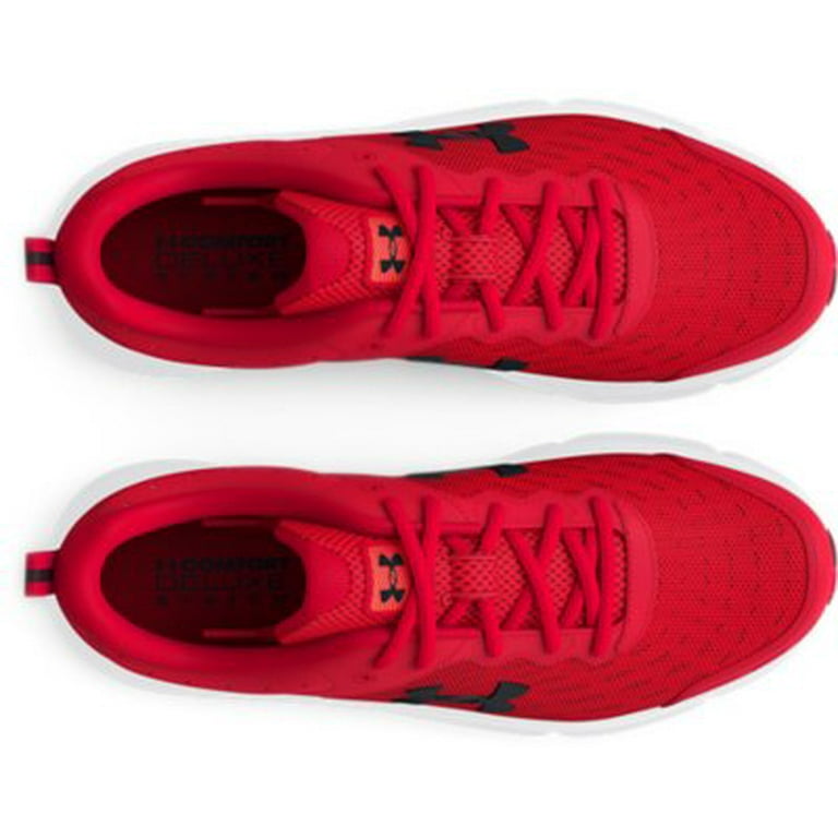 (取寄) アンダーアーマー メンズ チャージド アサート 10 Under Armour men Charged Assert 10 White/Racer Red/Black Under Armour Men's UA Charged Assert 10 Running Shoes Red/Red