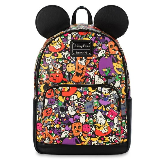 Disney Parks x Loungefly Unisex Adult Halloween Faux Leather Mini Backpack