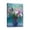 Blue-flowering (66), variant on Azure Elegance Blue-Themed Modern Abstract Painting, 12x16 inch Canvas Print of Daisy in Indian Vase, Perfect Artwork for Any Room