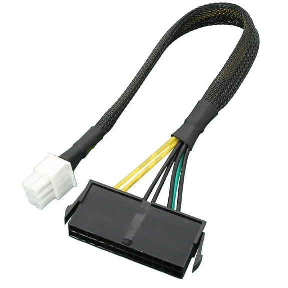 24Pin to 6Pin ATX Power Adapter Cable 18AWG Wire-gauge ATX Power Supply Connecting Wire for Acer 6 Pin Mainboard