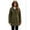 e-Green, variant on QHFBli Women's Lightweight Long Softshell Fleece Lined Jacket Anorak Raincoat With Removable Hood
