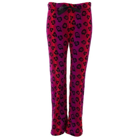 Leopard Heart Pants - PJNY Purple Orange Striped Leopard Women's Pants