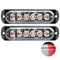 thumbnail image 2 of Luces de conducción diurna de 6 LED ultrafinas para automóviles/motocicletas/camiones (rojo + blanco) Ndcxsfigh Accesorios para autos y motos, 2 of 3