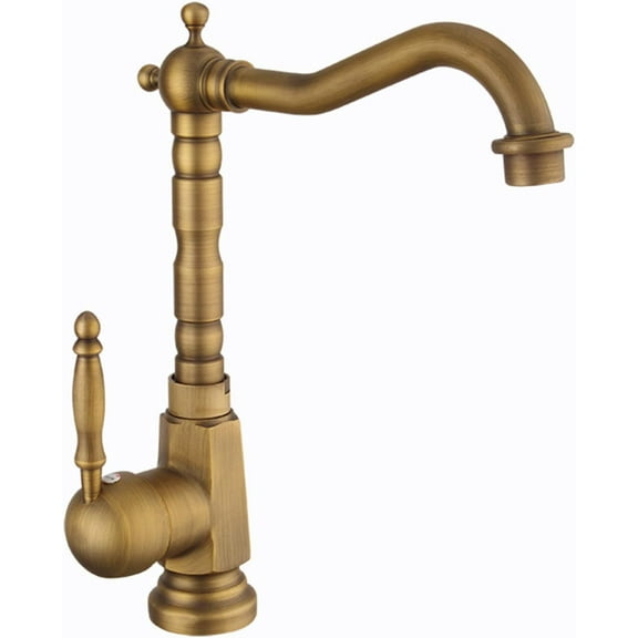 Vintage Sink Faucet Bathroom, Brass Sink Faucet Bathroom, Cold/Hot Water Basin Tap, Single Hole Single Handle Bathroom Sink Faucet, High