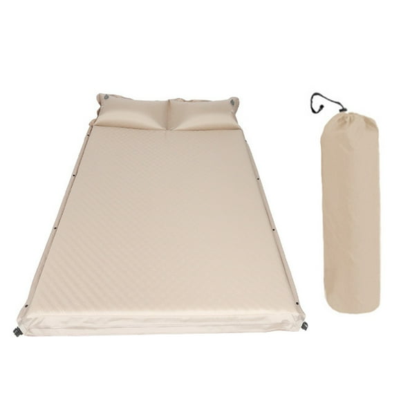 Automatic Inflatable Air Mattress Thickened Floor Mat Portable Camping Tent Air Bed Self-Inflating with Pillow Storage Bag for Home Office Outdoors Camping Beach