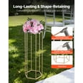 thumbnail image 3 of VEVOR Wedding Flower Stand, 10PCS 31.5-inch Column Flower Stand, Floral Stands with Acrylic Laminate, Hexagonal Cubic Floral Display Rack for Wedding, Party, Birthday, Home, Gold Centerpiece Stands, 3 of 9