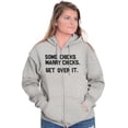 thumbnail image 5 of Some Chicks Marry LGBTQ Lesbian Pride Zip Hoodie Sweatshirt Women Brisco Brands L, 5 of 6