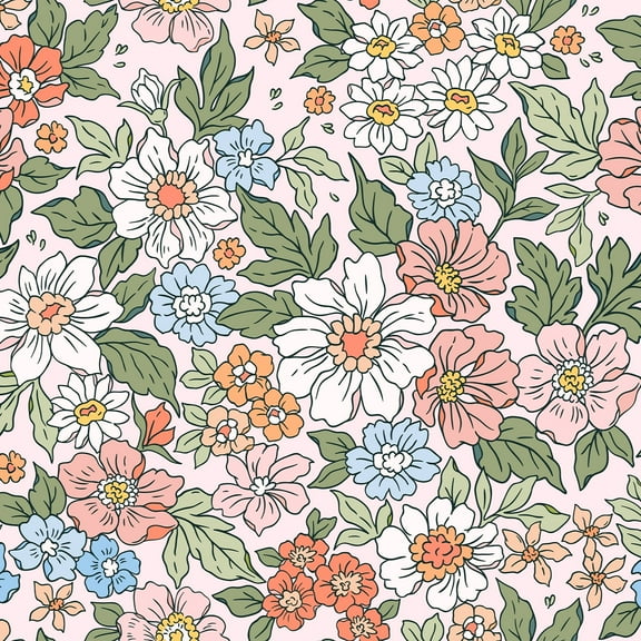VEELIKE 17.7"x118" Vintage Floral Wallpaper Pink Peel and Stick Wallpaper for Bedroom Removable Poppy Floral Contact Paper for Cabinets Liners Self Adhesive Vinyl Wallpaper for Nursery Girls Room