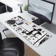 thumbnail image 2 of Long Mouse Pads for Desk,Black Halloween Witchcraft Elements Desk Mats on Top Of Desks, Desk Mouse Pad Extra Large with 3mm Non-Slip Base and Stitched Edge for Gaming,Office,Work,Home 31.5"x11.8", 2 of 6