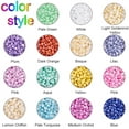 thumbnail image 4 of 6750pcs 15 Color 8/0 Glass Seed Beads Waist Beads 3mm Mini Beads with Container Box for Friendship Bracelet Making Summer Seaside Beading Weaving 0, 4 of 8