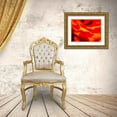 thumbnail image 3 of Grayscale 18x15 Gold Ornate Wood Framed with Double Matting Museum Art Print Titled - Red Petal I, 3 of 4