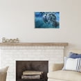 thumbnail image 2 of Stupell Industries Manatees Underwater Sun Rays Coastal Painting Unframed Art Print Wall Art, 2 of 6