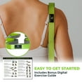 thumbnail image 3 of Gradient Fitness Stretching Strap, Physical Therapy, 12 Multi-Loop 1"Wx8'L, Neoprene Handles, Green, 3 of 9