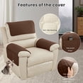 thumbnail image 4 of Armrest Covers for Sofa Recliner Chair Covers Chair Couch Arm Covers Protector Furniture Protector Slip Side Storage Pocket Rainproof Dirt Resistive and Scratch Resistive, 4 of 6