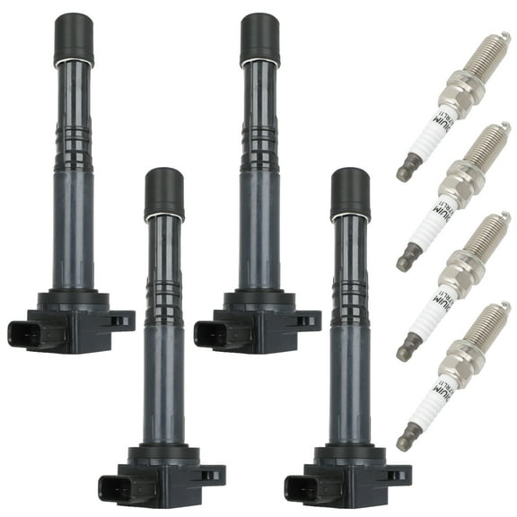 cciyu 4 ignition coils wilth 4 iridium Spark Plugs UF311 UF311 Ignition Coil Compatible for 2006-2011 for Civic Si 2.0L L4/2002-2005 for Civic Si L4 2.0L DOHC/2006-2011 for Acura CSX L4 2.0L