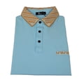 thumbnail image 5 of Men Sports Shirt PAZO by DE-NIKO Short Sleeves Cotton Polo Shirt DBK2303 Blue, 5 of 6