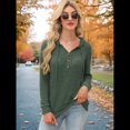 thumbnail image 4 of Suéteres de Mujer, Sudaderas con Capucha de Larga de Otoño, Sudaderas para Mujer, Ropa Informal Holgada de Moda Verde M, 4 of 7