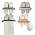 thumbnail image 1 of Bangcool 4PCS Wall Mounted Shoe Holder Space Saving Wall Shoe Rack Towel Storage Rack, 1 of 10