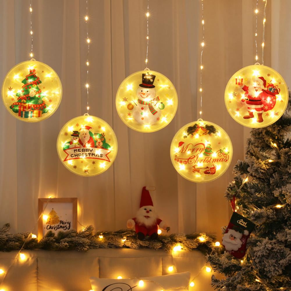 Christmas LED String Fairy Lights Xmas Garden Trees Party Hanging Decors Pendant 