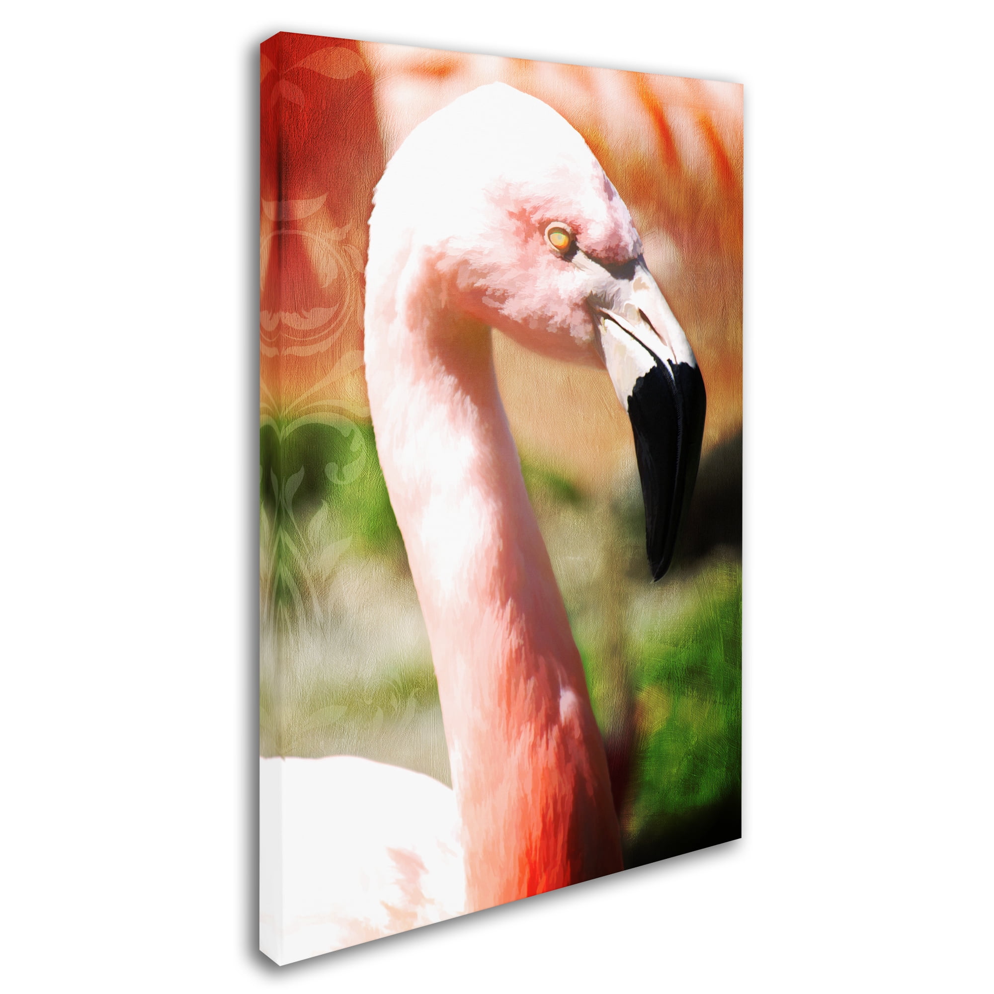 Trademark Fine Art 'Pink Flamingo I' Canvas Art by Tina Lavoie