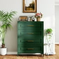 thumbnail image 6 of Foreate 4-Tier Steel Dresser for Bedroom | 43in Green Metal Storage Cabinet (420lbs Capacity) | Easy Assembly | Modern Green Dresser for Bedroom, Office & Nursery, 6 of 10