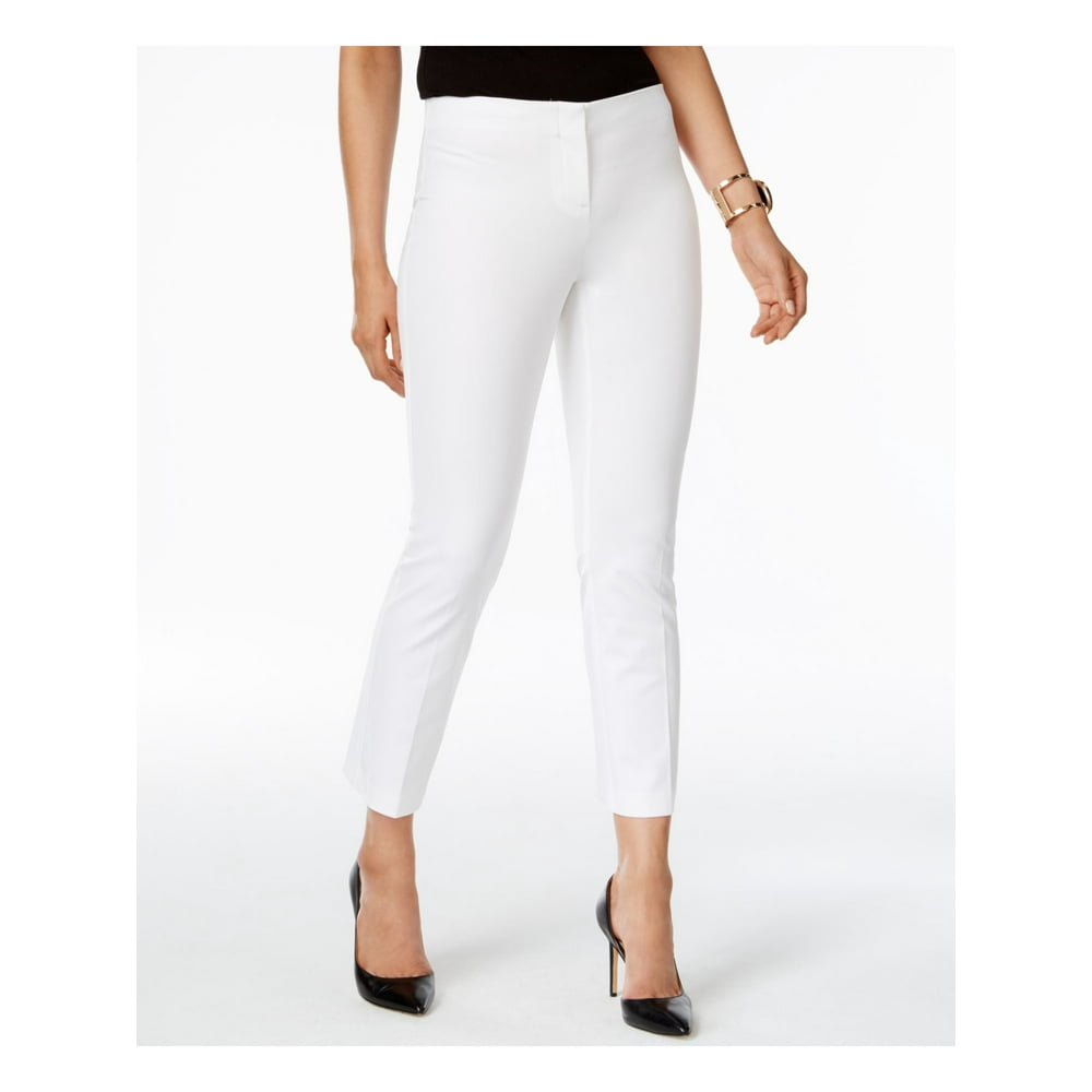 Alfani - ALFANI Womens White Capri Pants Size 4 - Walmart.com - Walmart.com