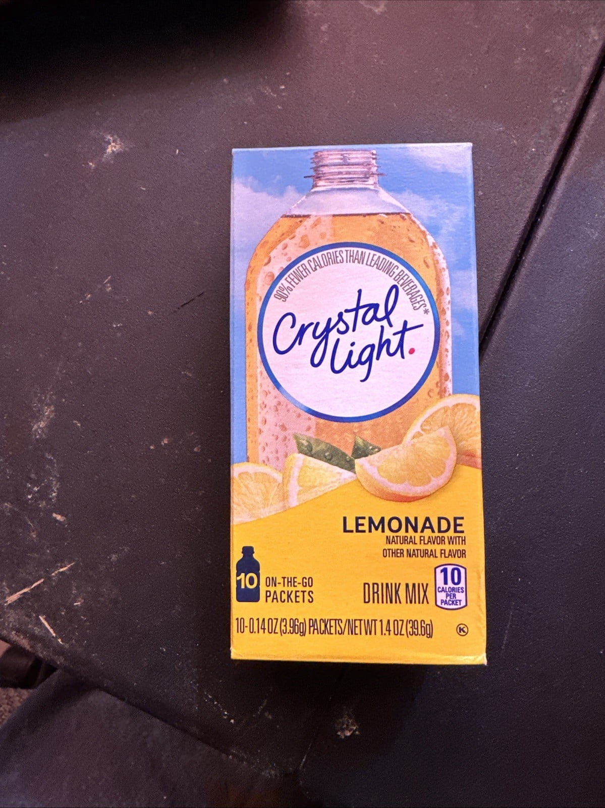6 pack 10 count box Crystal Light Lemonade on the Go Drink Mix 1.4 oz exp. 04/26