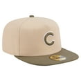 thumbnail image 3 of Men's New Era Light Beige/Olive Chicago Cubs Two-Tone Color Pack A-Frame 59FIFTY Fitted Hat, 3 of 5