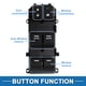 thumbnail image 3 of Interruptor de ventana eléctrica Unique Bargains para el lado del conductor delantero para Acura TL TSX 2009-2014 Negro, 3 of 7