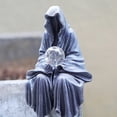 thumbnail image 4 of Estatua de mago de jardín de Halloween, lámpara de decoración de mago iluminada, regalos para amigos, 4 of 5