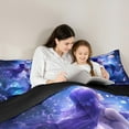 thumbnail image 5 of Manfei Ocean Mermaid 3pcs King Size Comforter Sets,Dreamy Princess Bedding Comforter Set,Universe Galaxy Super Cozy Bedding Set,Breathable Marine Home Decor,Reversible, 5 of 8