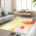 thumbnail image 4 of AuroraX Non-Slip Backing Living Room Area Rug Halloween Thanksgiving Fall Bath Mat Rug Contemporary 35x23 Inch Maple Leaf, 4 of 6