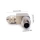thumbnail image 5 of Scienceny Conector de aviación de 5 pines, Terminal de cobre Ethernet portátil, cable de tráfico ferroviario de energía Solar, conectores impermeables Herramientas eléctricas Masculino Scienceny TO008336-02, 5 of 6